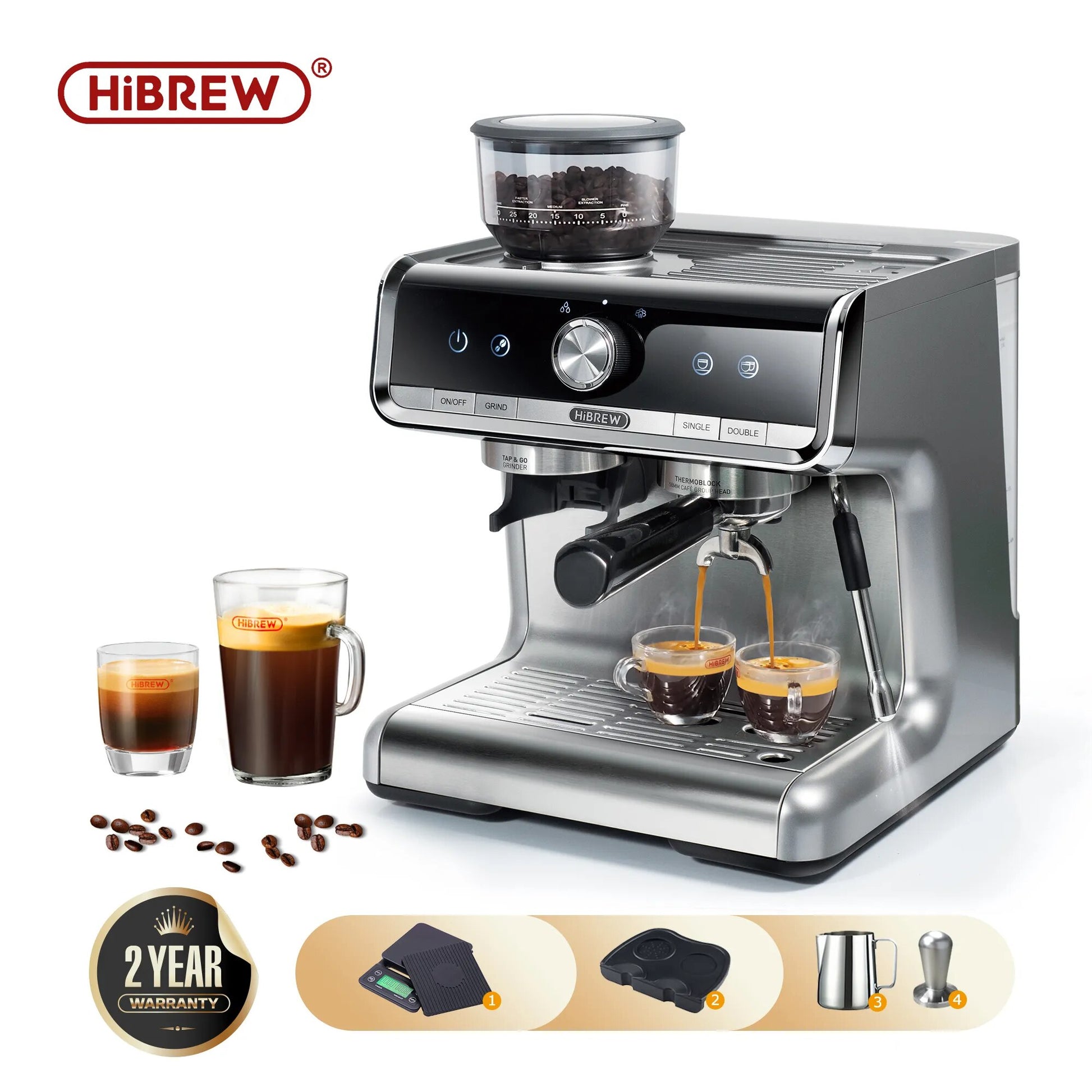 cafetera espresso de acero inoxidable 1 - 2 tazas (100 ml) al por mayor  para tu tienda